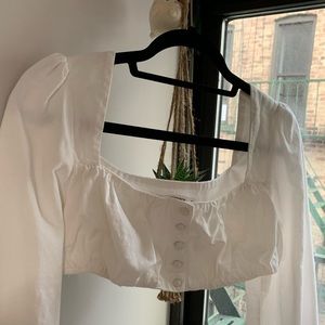 MissGuided white crop top